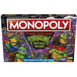Monopoly Teenage Mutant Ninja Turtles: Mutant Mayhem Edition Board Game